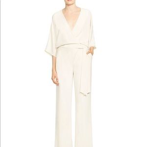 Ivory Halston Crepe Jumpsuit